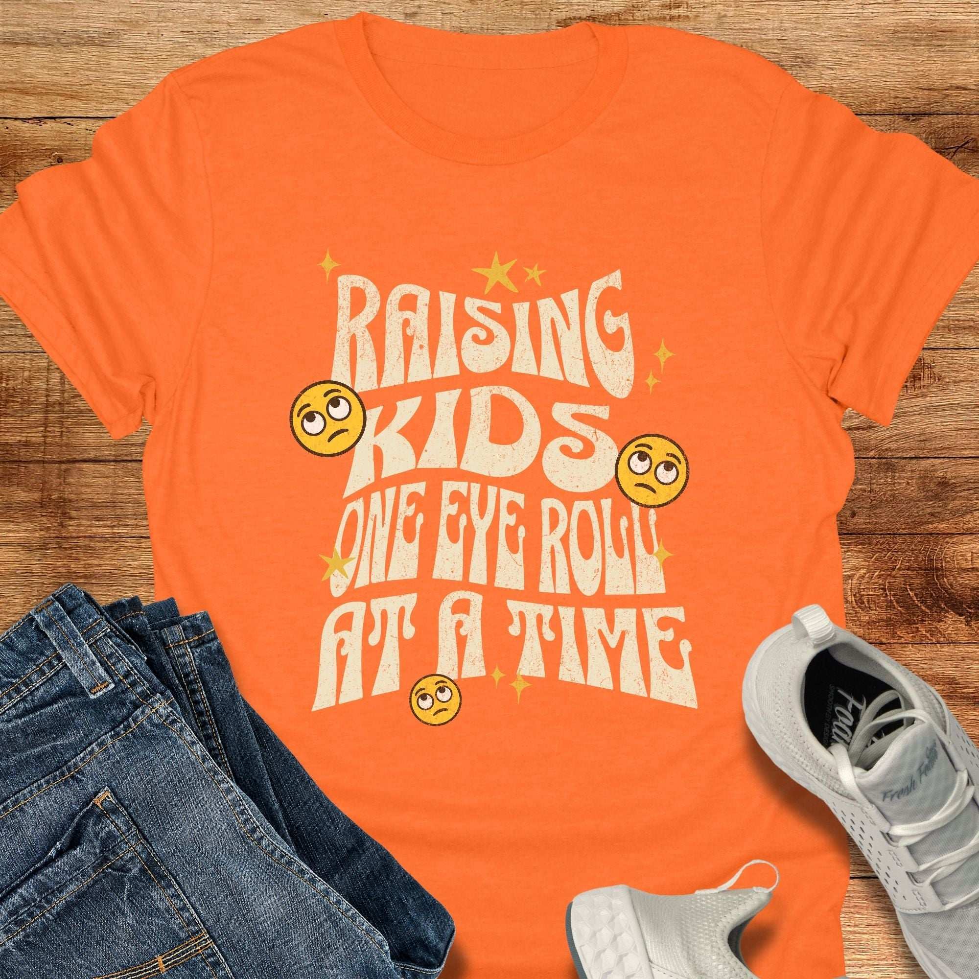 Raising Kids One Eye Roll At A Time Unisex T-Shirt